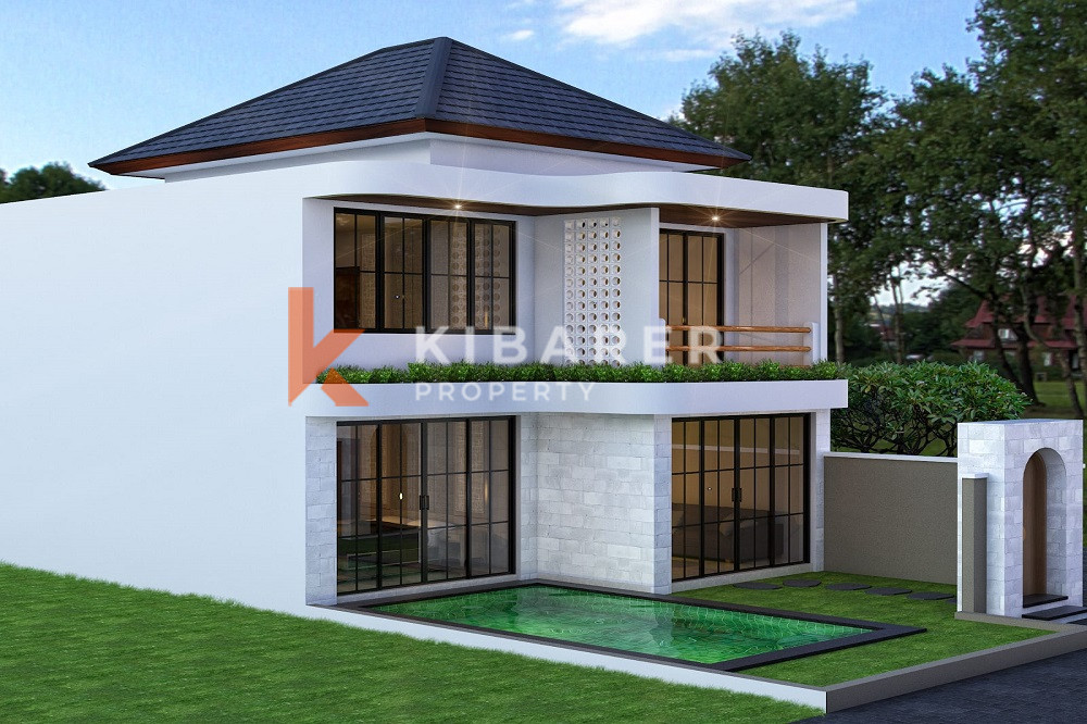 Brand New Modern Style Two-Bedroom Unfurnished Villa in Canggu Area