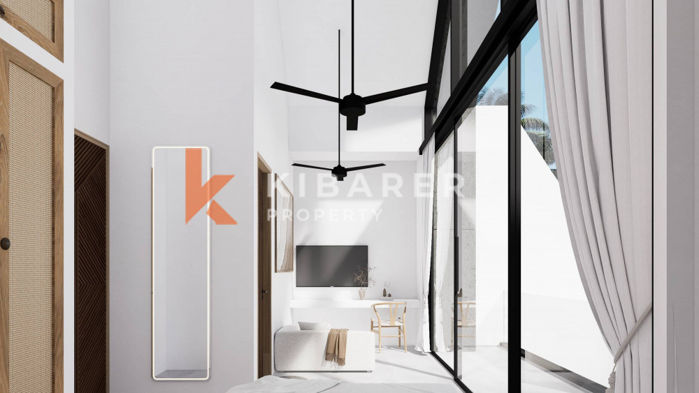 Offplan Charming Modern Style Two-Storey Two-Bedroom Villa Enclosed Living Room in Pererenan — image 8