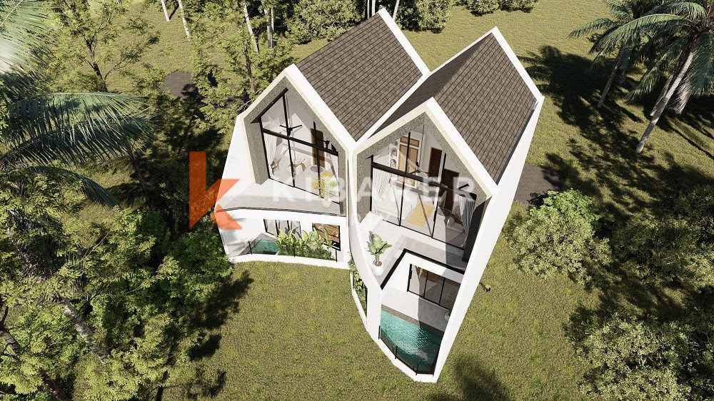 Offplan Stunning Modern Style Two-Storey Two-Bedroom Villa Enclosed Living Room in Pererenan — image 1