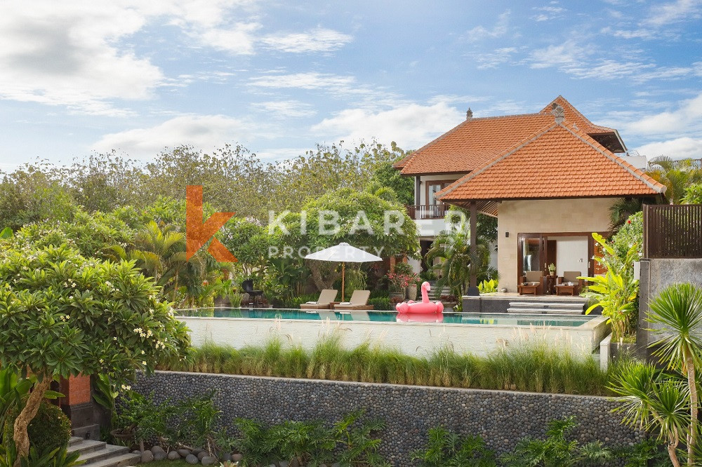 The Quintessence of Luxury and Rustic Charm Three-Bedroom Villa with Closed Living Room Located in Canggu