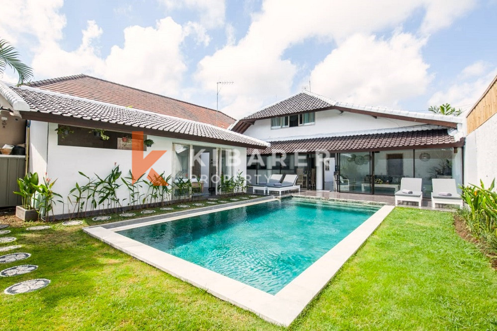 Spacious Fully Furnished Four-Bedrooms Enclosed Living Villa Situated in Seminyak Area