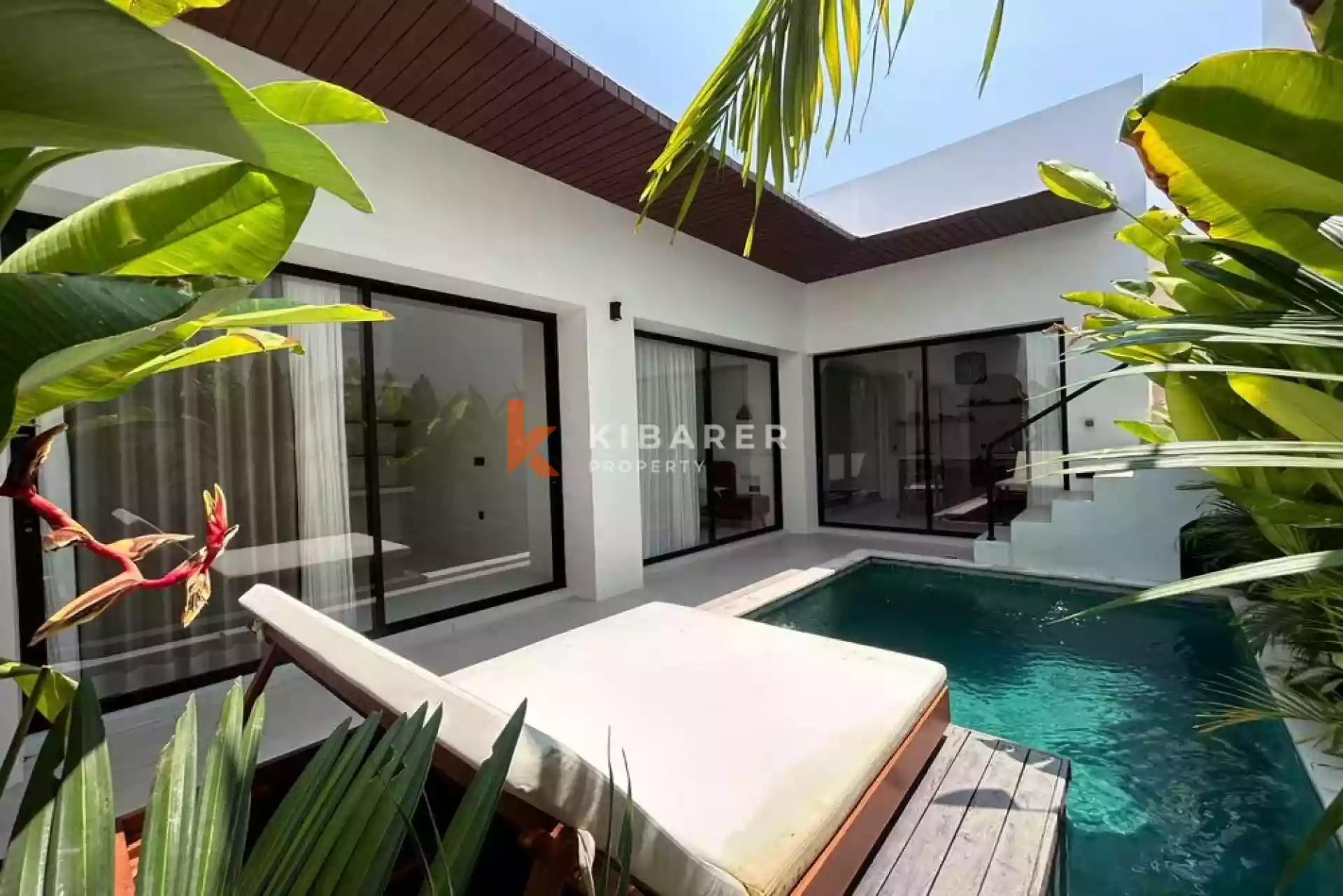 Stylish Two-Bedroom Tropical Villa with Enclosed Living in Cemagi