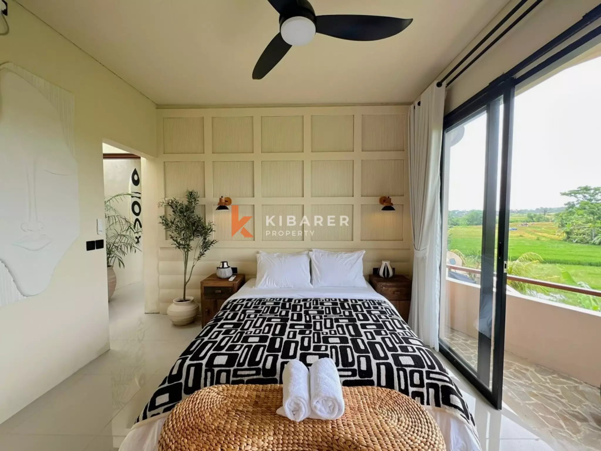 Escape to Nature Three Bedroom Villa with Rice Field Views — image 12