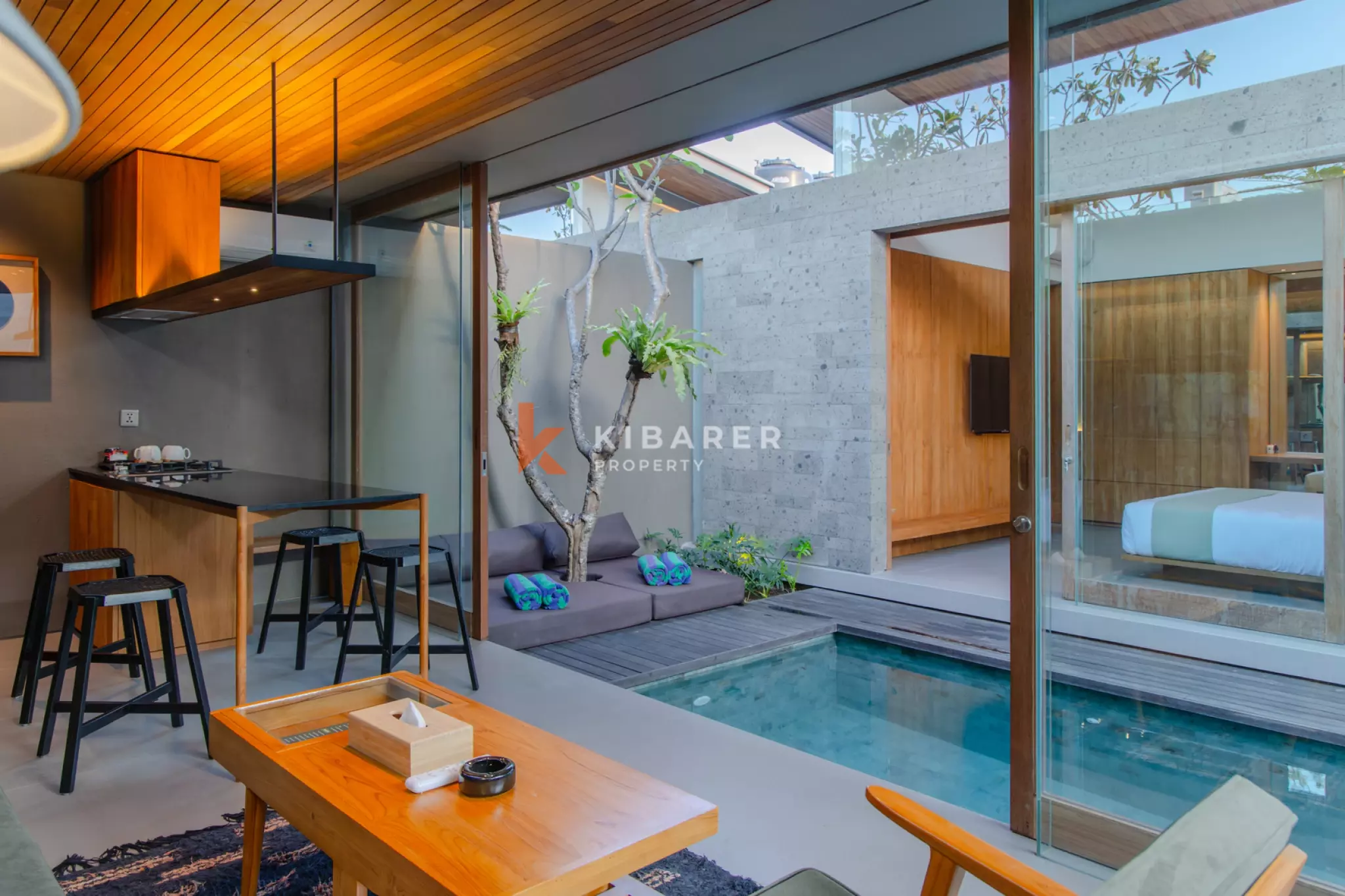 Minimalist Two Bedroom Enclosed Living Villa in Canggu — image 2