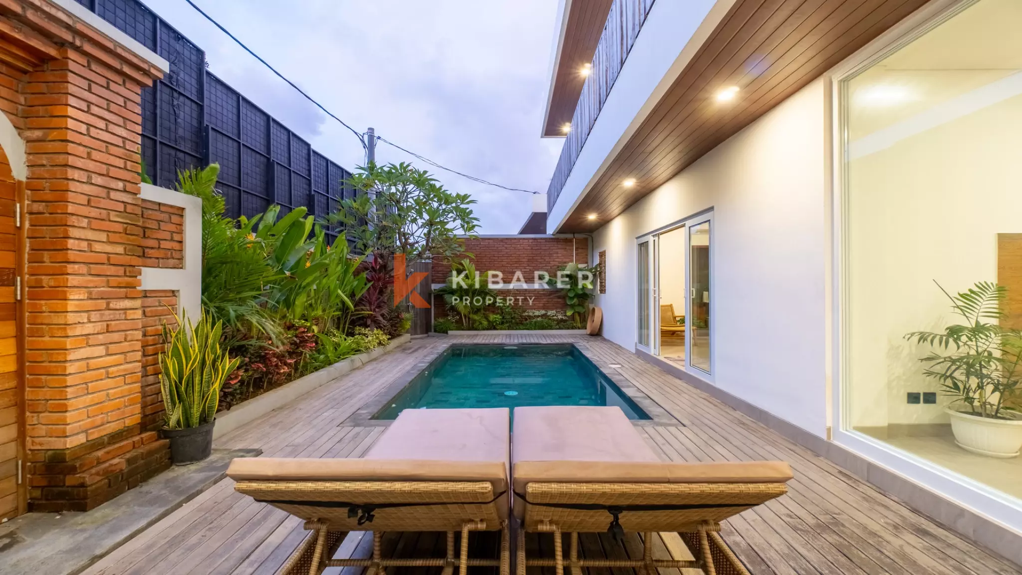 Stunning Two Storey Three-Bedroom Enclosed LivingTropical Villa in Canggu