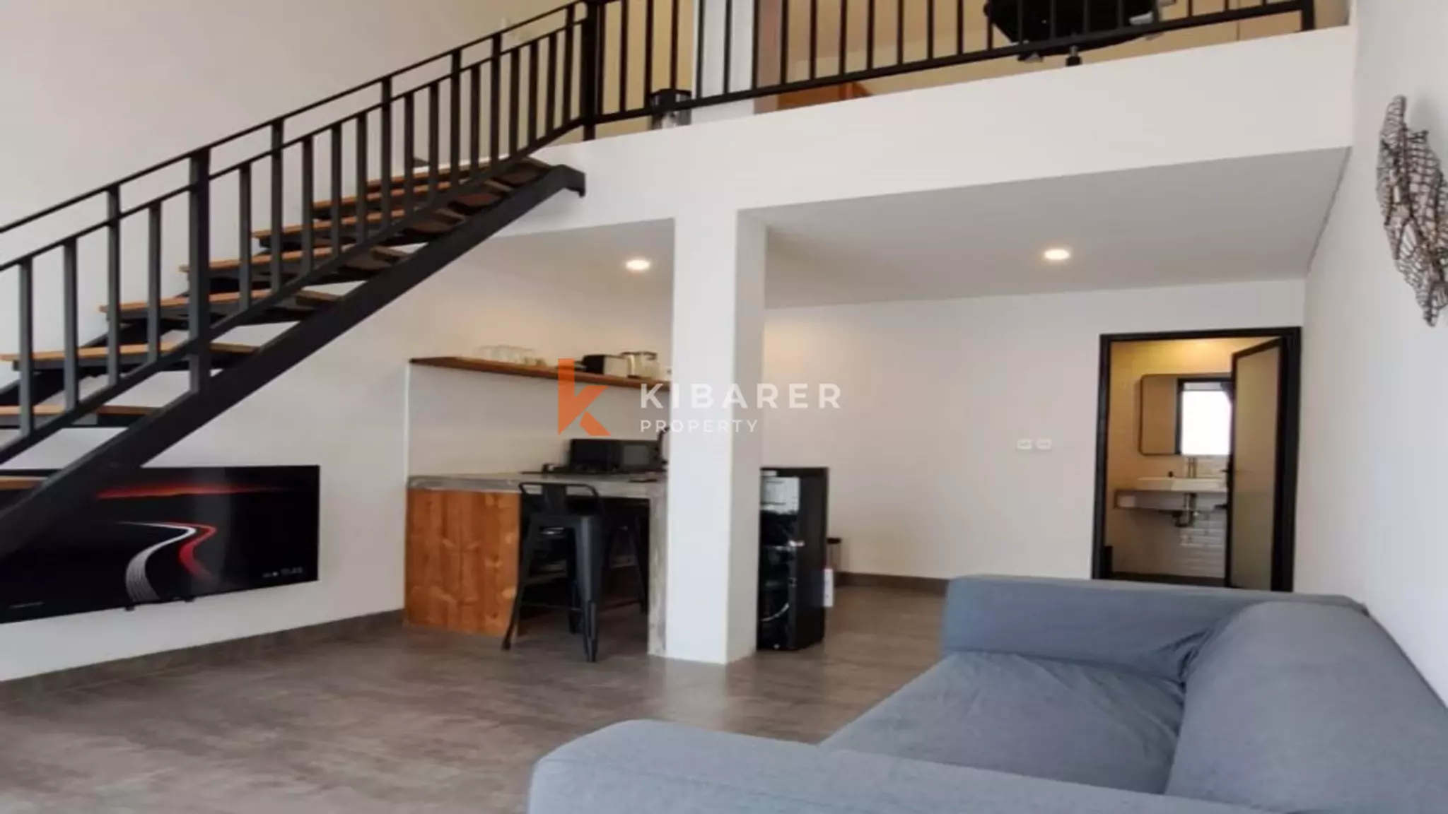 Contemporary One-Bedroom Industrial Loft in Kerobokan