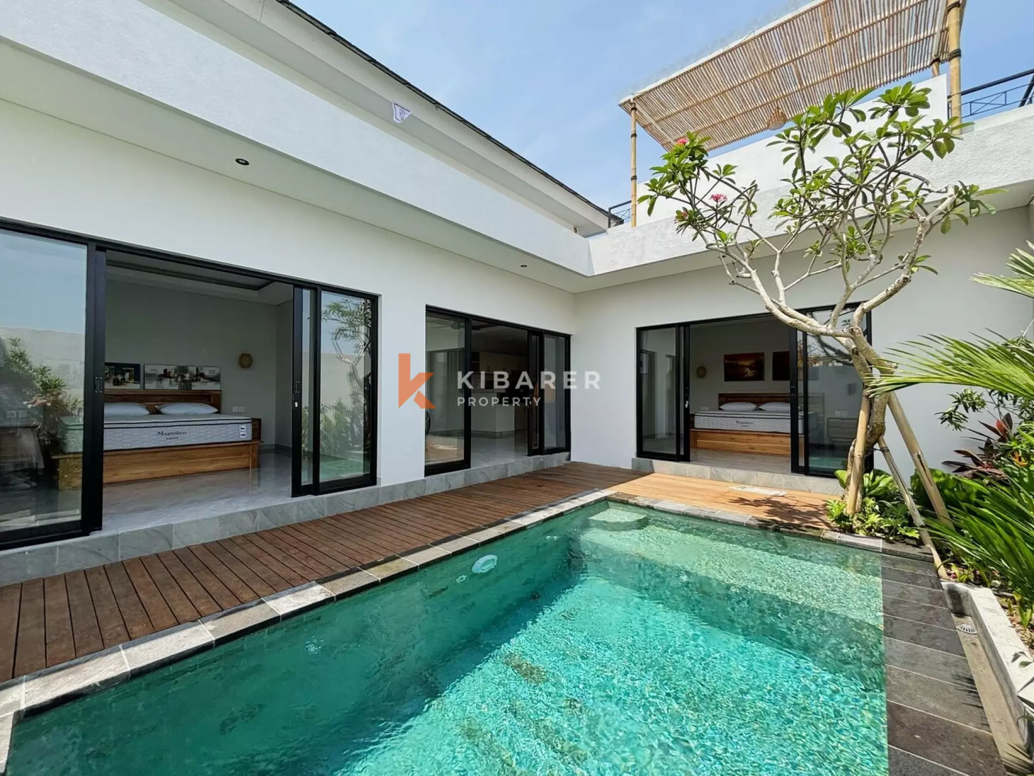 Newly Built Two Bedroom Enclosed Living Villa with Rooftop in Pererenan
