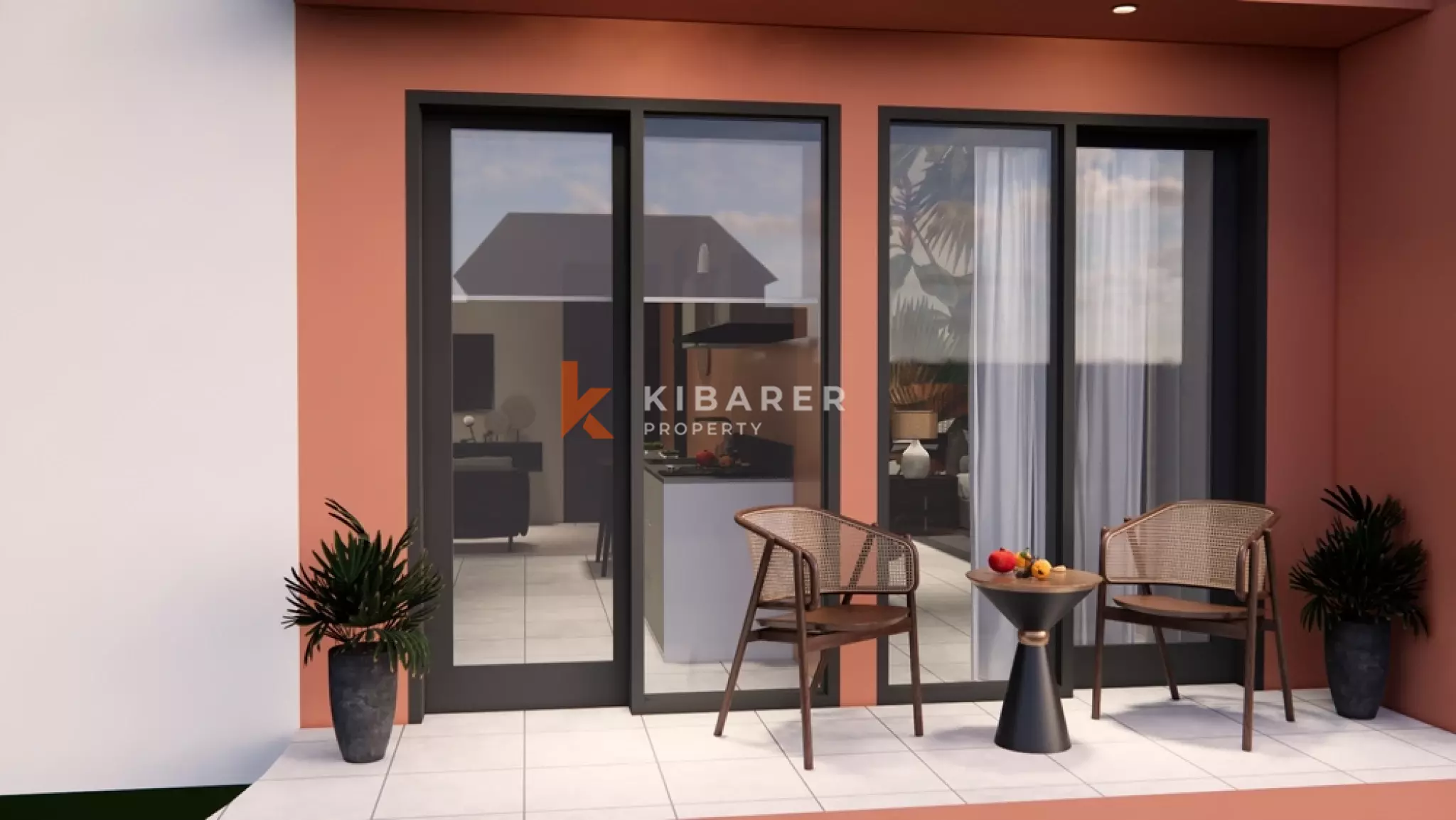 Tropical Elegance Fully Furnished One-Bedroom Apartment with Balcony Situated in Seminyak Area