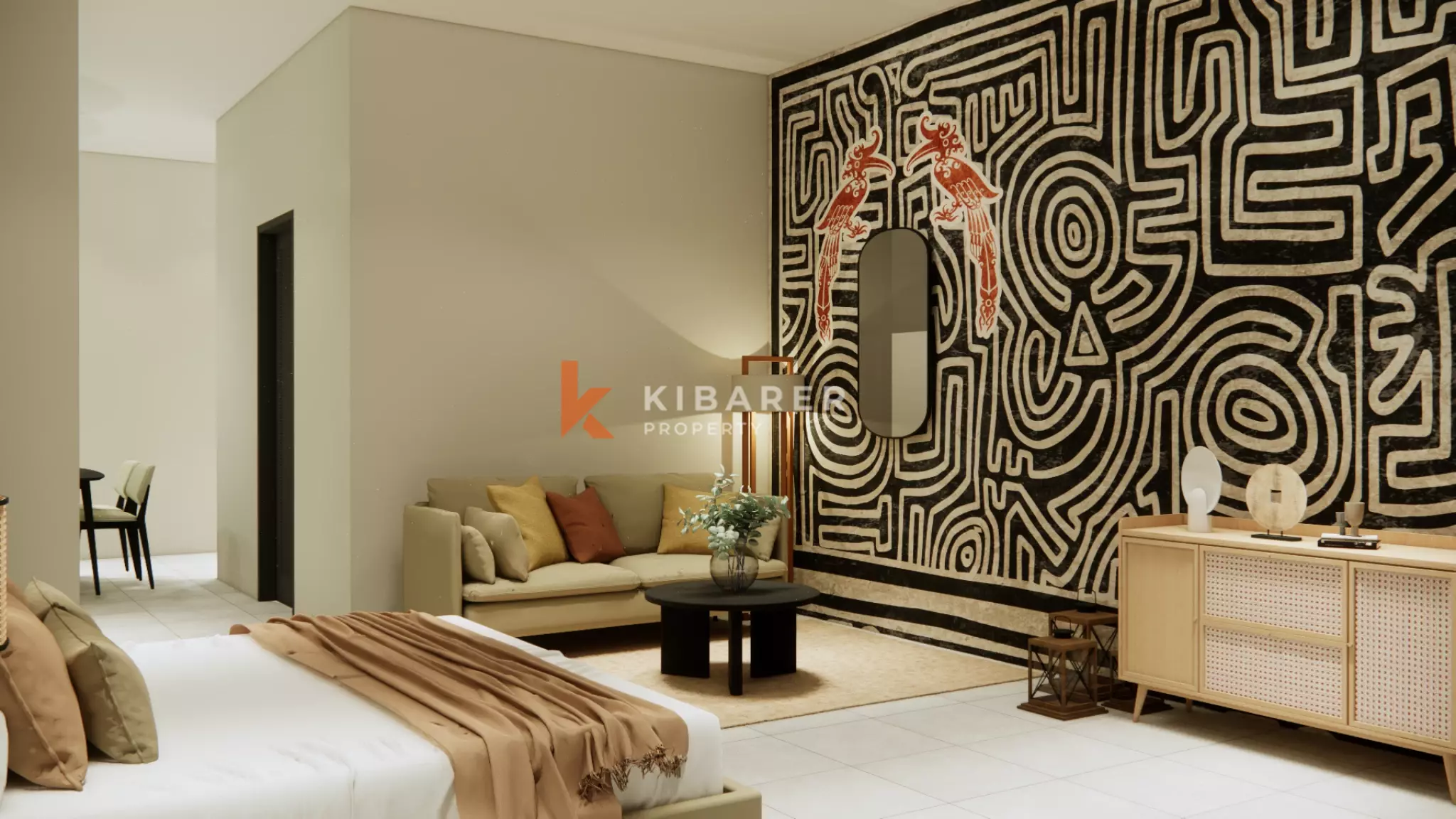 Dayak Concept Designed Fully Furnished One-Bedroom Apartment in Prime Seminyak Location — image 2