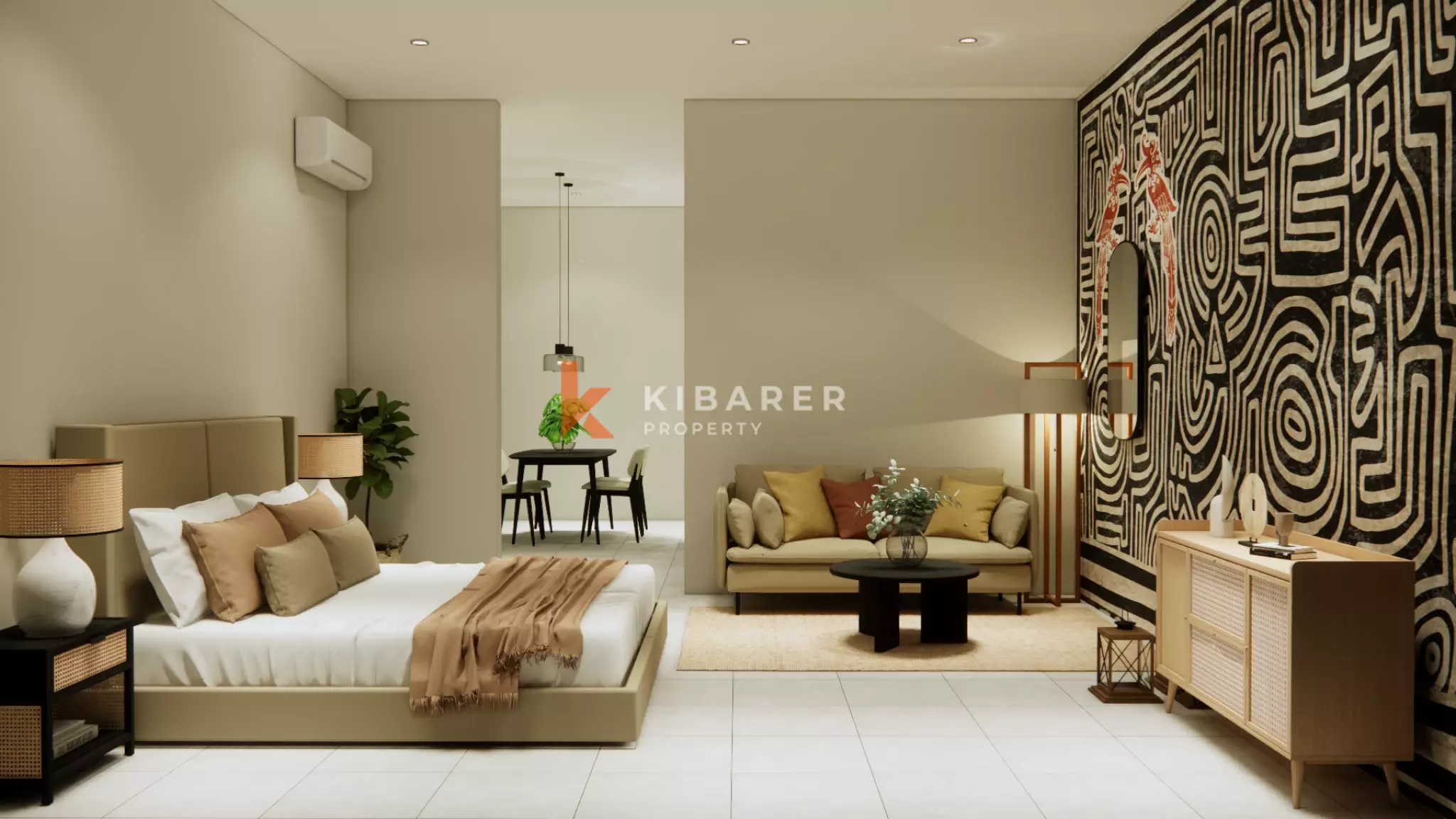 Dayak Concept Designed Fully Furnished One-Bedroom Apartment in Prime Seminyak Location — image 1