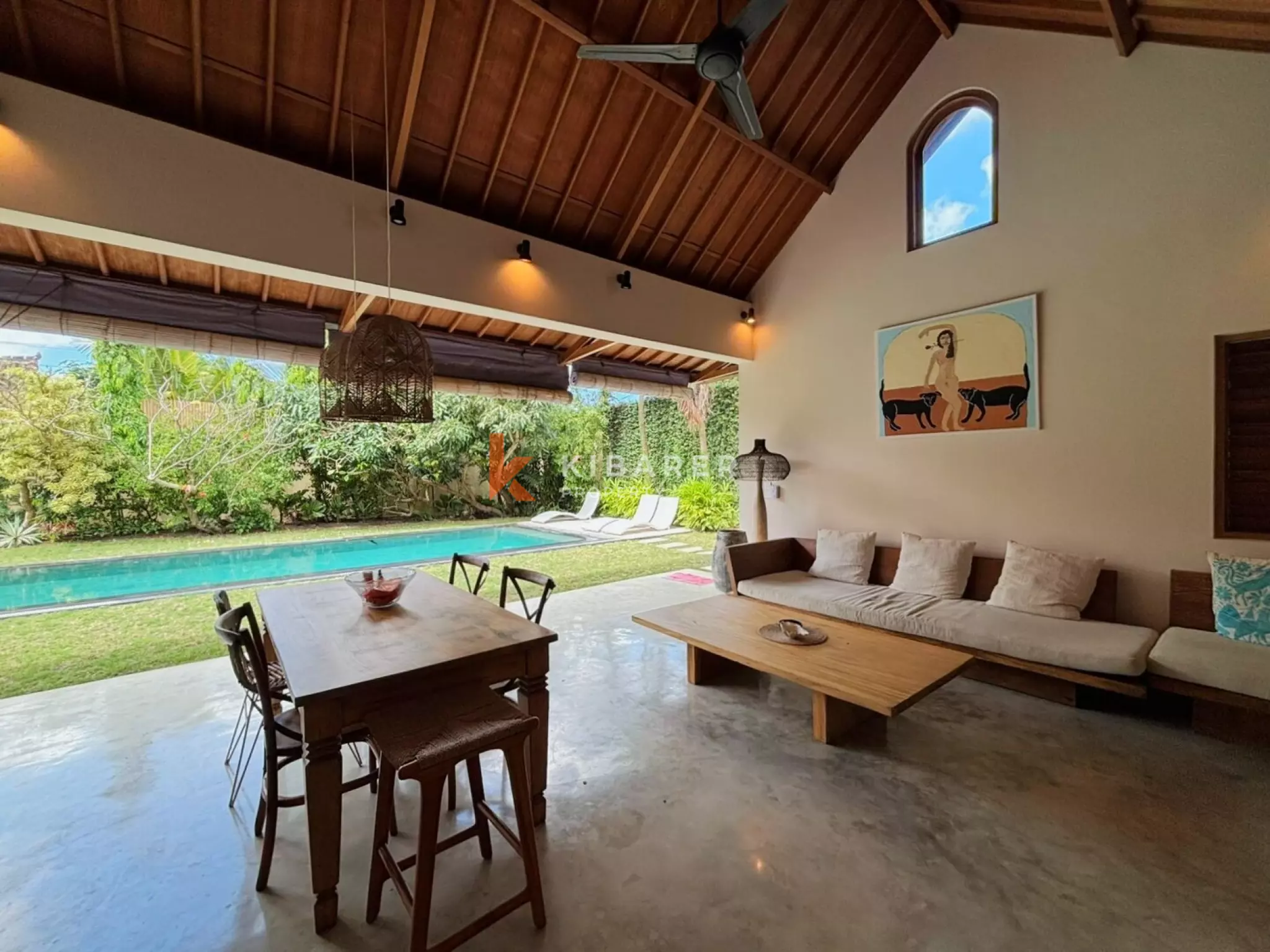 Quiet Three Bedroom Open Villa in Berawa with Big Pool & Spacious Garden — image 4