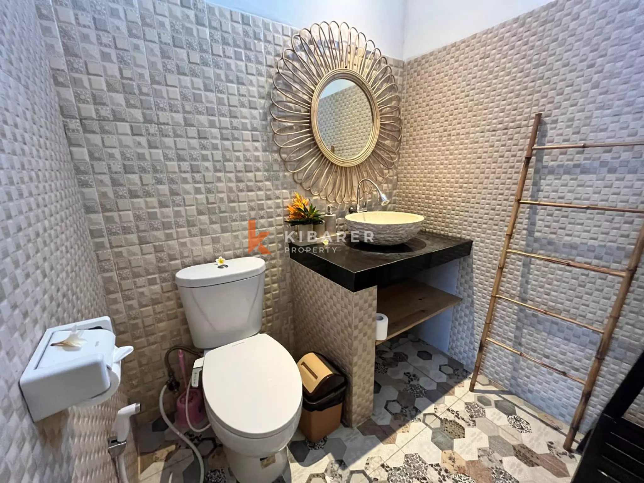 Mixed Style Two Bedroom Villa with Garden and Ricefield view in Canggu — image 19