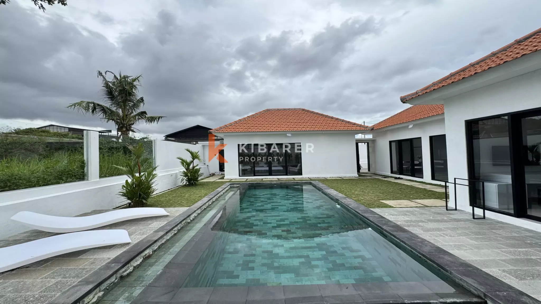Modern Two-Bedroom Villa with Cinema Projector and Private Garden in Pererenan