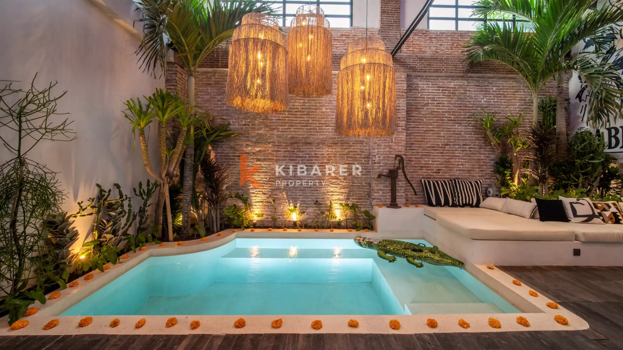 Unique Two-Bedroom Industrial Loft with Indoor Pool in Berawa — image 2