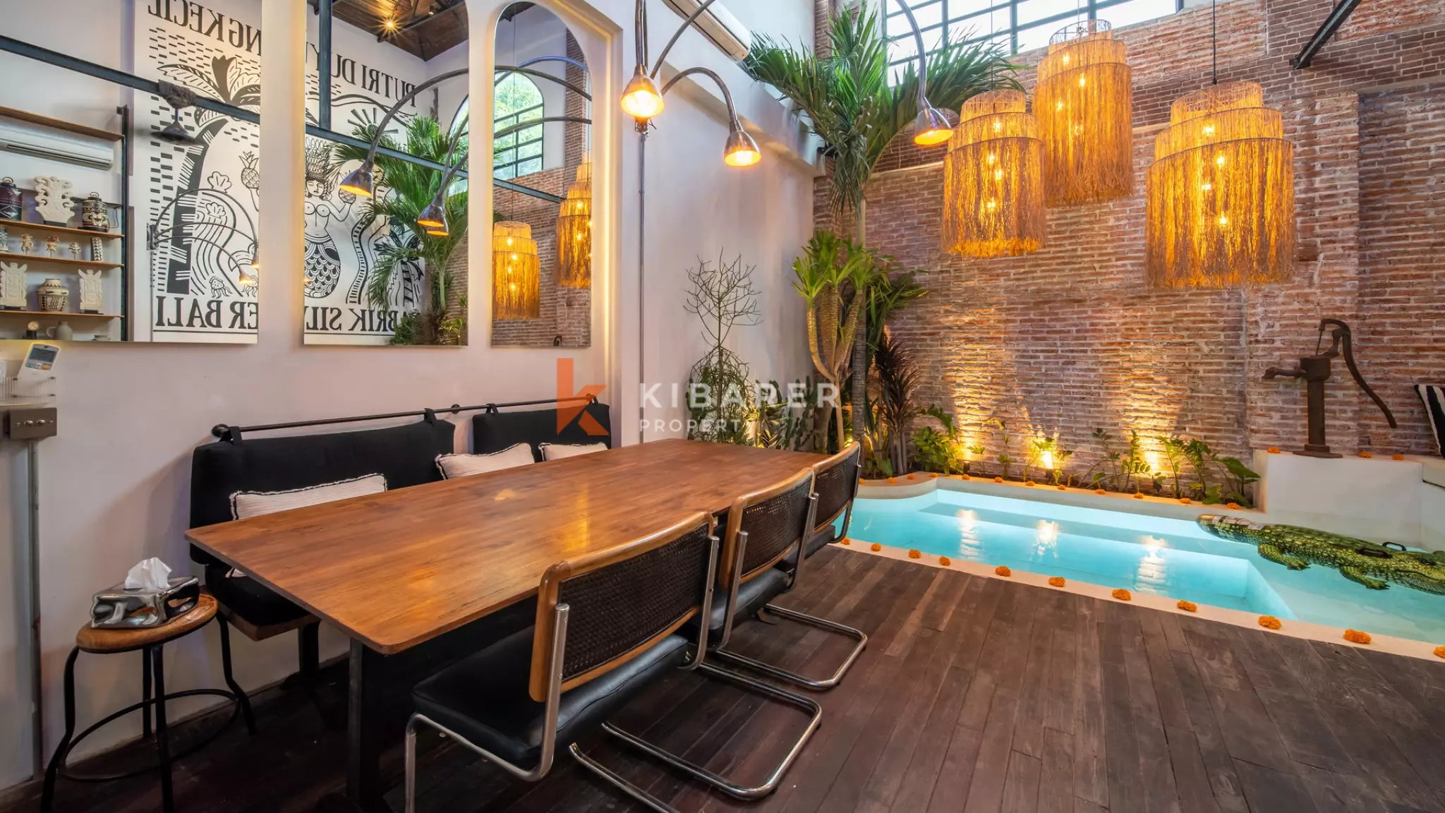 Unique Two-Bedroom Industrial Loft with Indoor Pool in Berawa