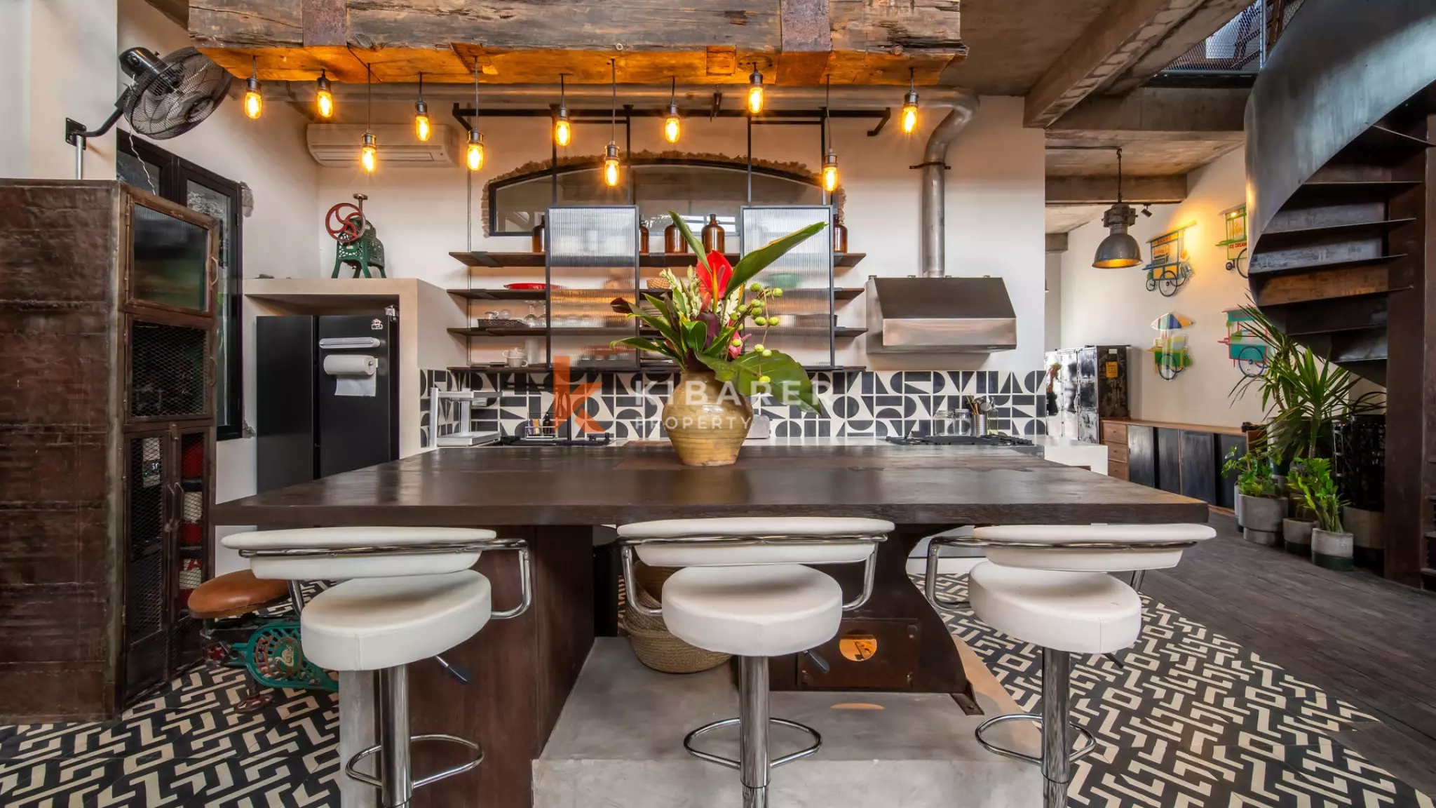Unique Two-Bedroom Industrial Loft with Indoor Pool in Berawa — image 4