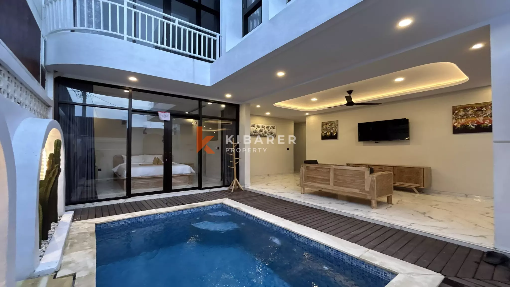 Stunning Two-Bedroom Open Living Concept Villa with Rooftop in Canggu — image 1