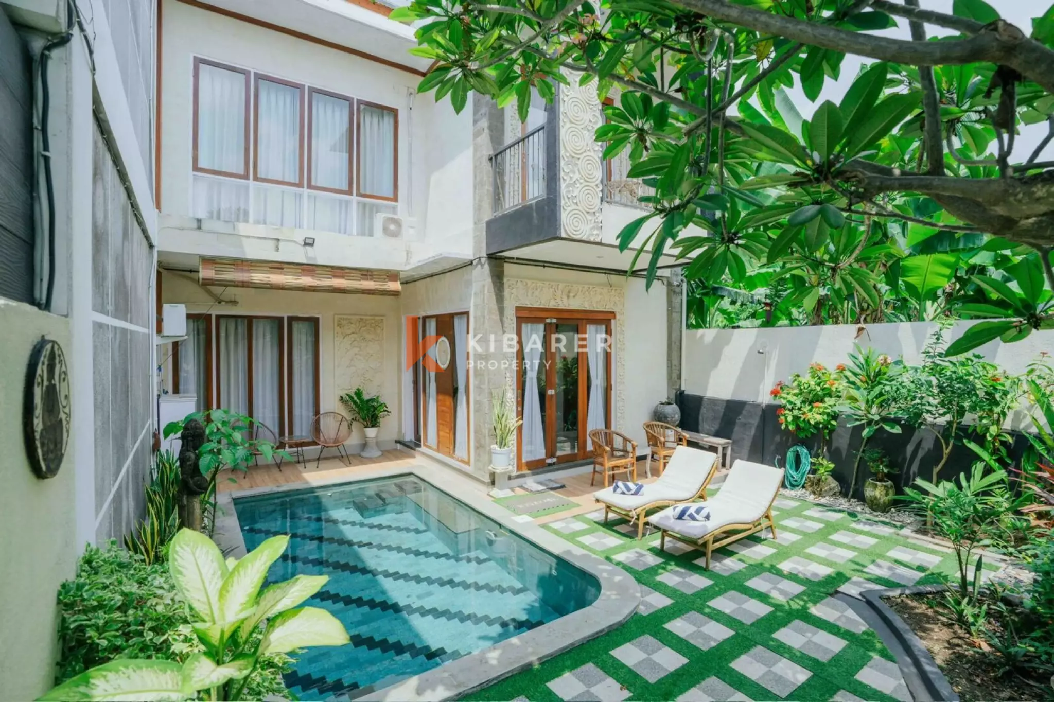 Private Two Bedroom Villa in Prime Double Six Beach Location