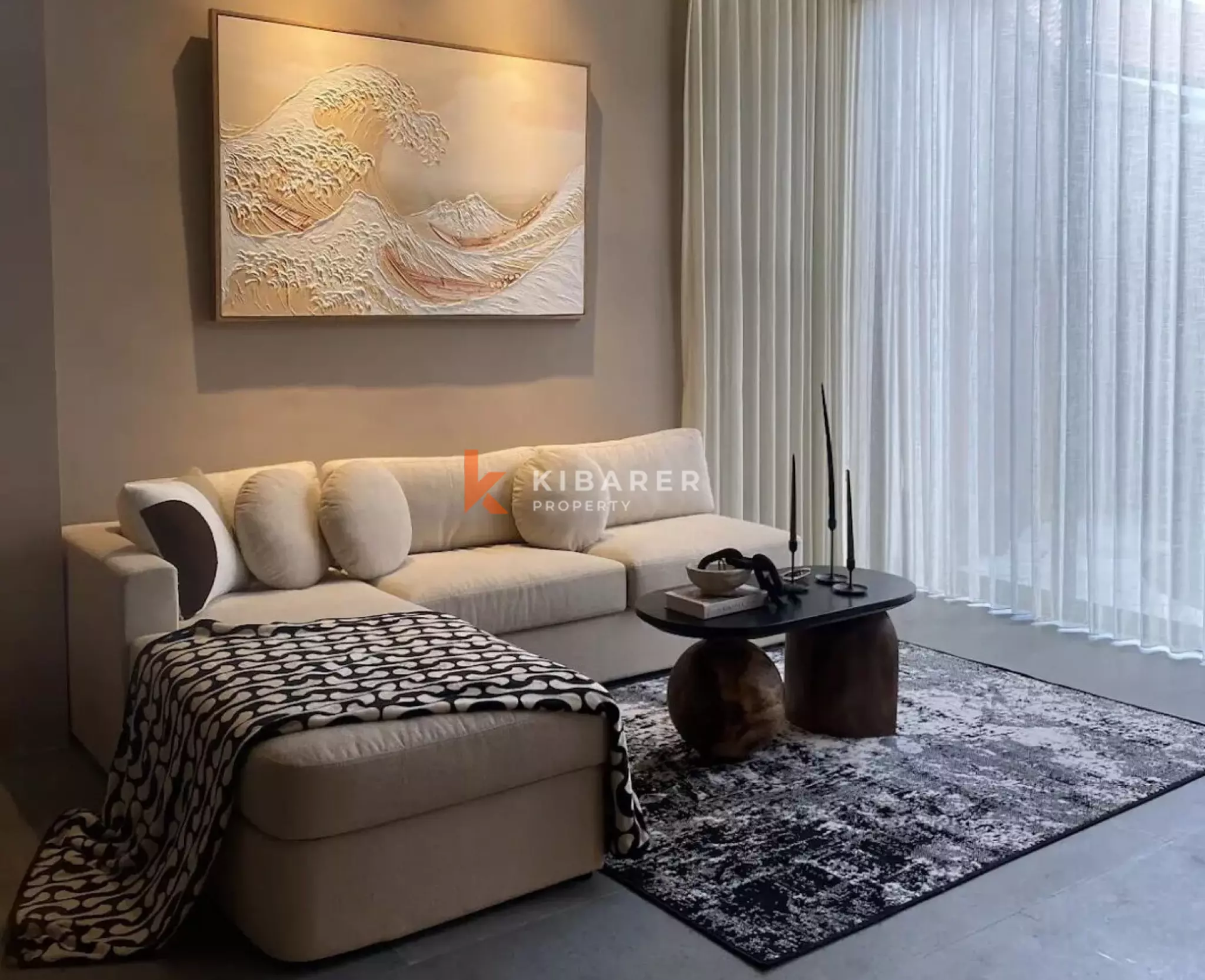 Architect Designed Wabi-Sabi Luxury - Three Bedroom Villa in Central Berawa — image 2