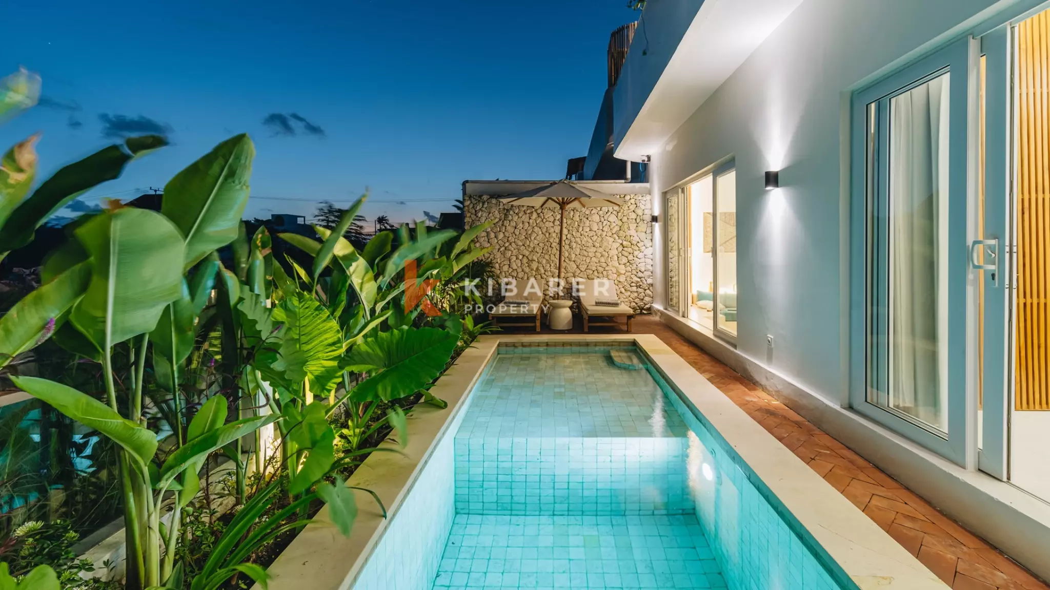 Inviting Two-Bedroom Pool Villa with Scenic Rooftop in Cemagi — image 1