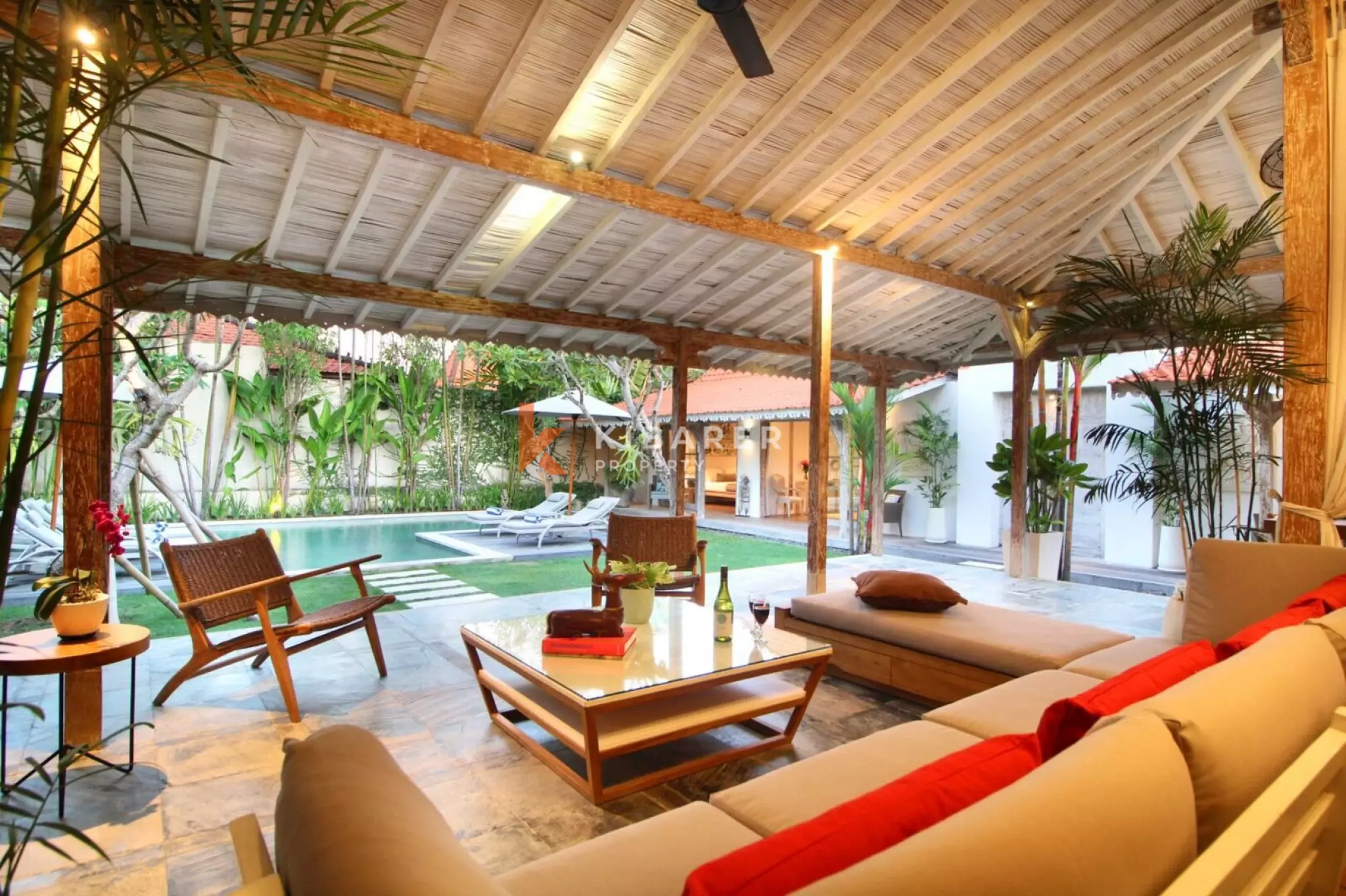 Walking Distance to Cafe - Four Bedroom Private Pool Villa in Berawa — image 8