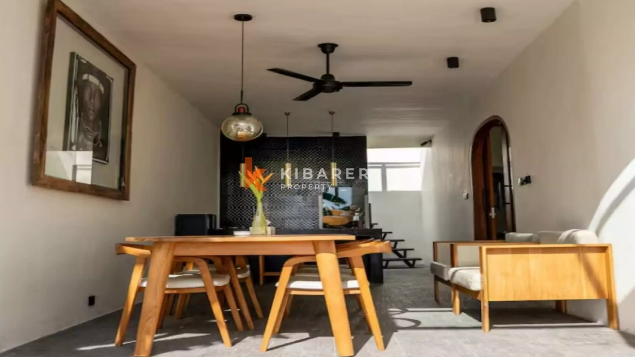 Stylish Junior Suite Three-Bedrooms Villa with Sunken Outdoor in Canggu — image 4