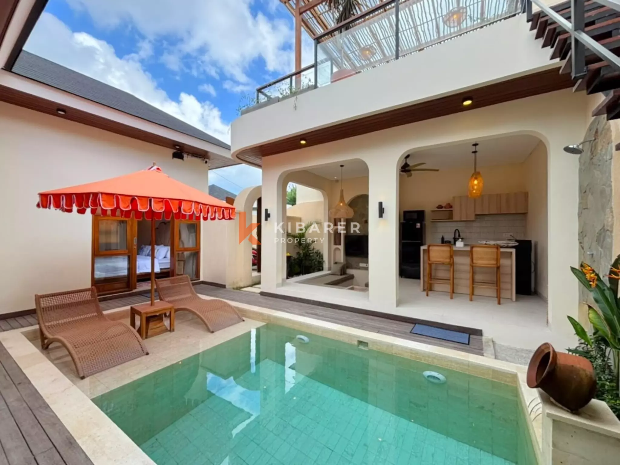 Elegant Three Bedroom Rooftop Pool Villa Near Bali's Best Beaches in Ungasan