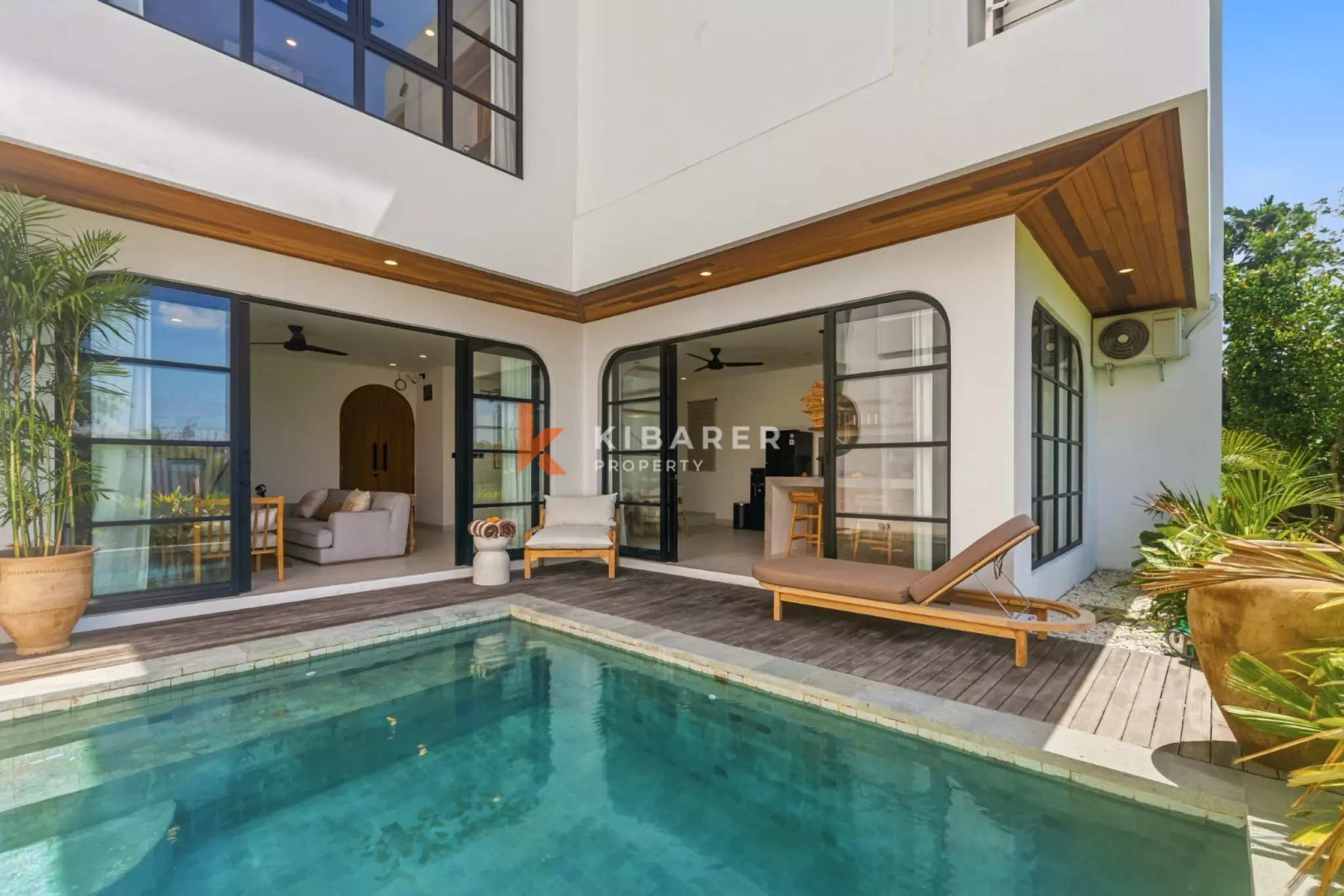 Streamlined Modern Two-Bedrooms Enclosed Villa in Canggu