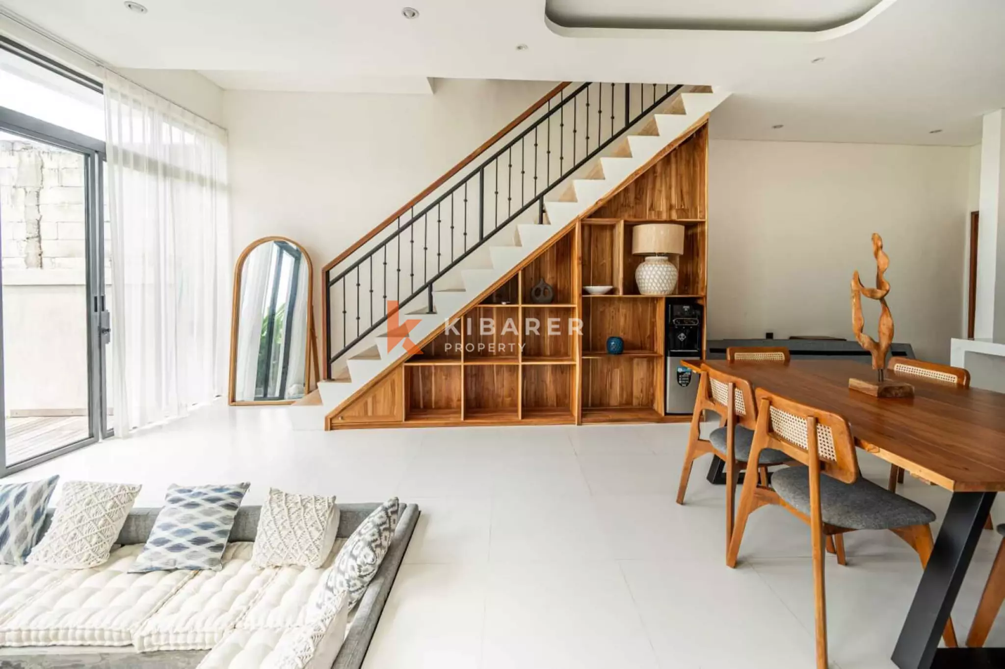 Two Bedroom Villa in Canggu with Enclosed Living and Ricefield View