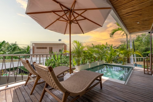 1BR Suite w/ Sunset Poolside Deck & Sunken Sofa in Canggu, Bali — image 1