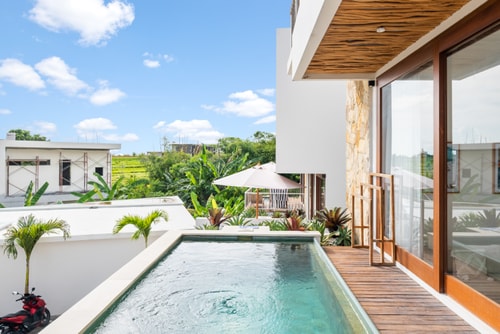 1BR Sunken Apartment | Sunset Deck & Private Pool in Canggu, Bali — image 1