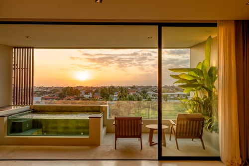 Designer 1BR Studio | Pool & Paddy Views Balcony in Canggu, Bali — image 6