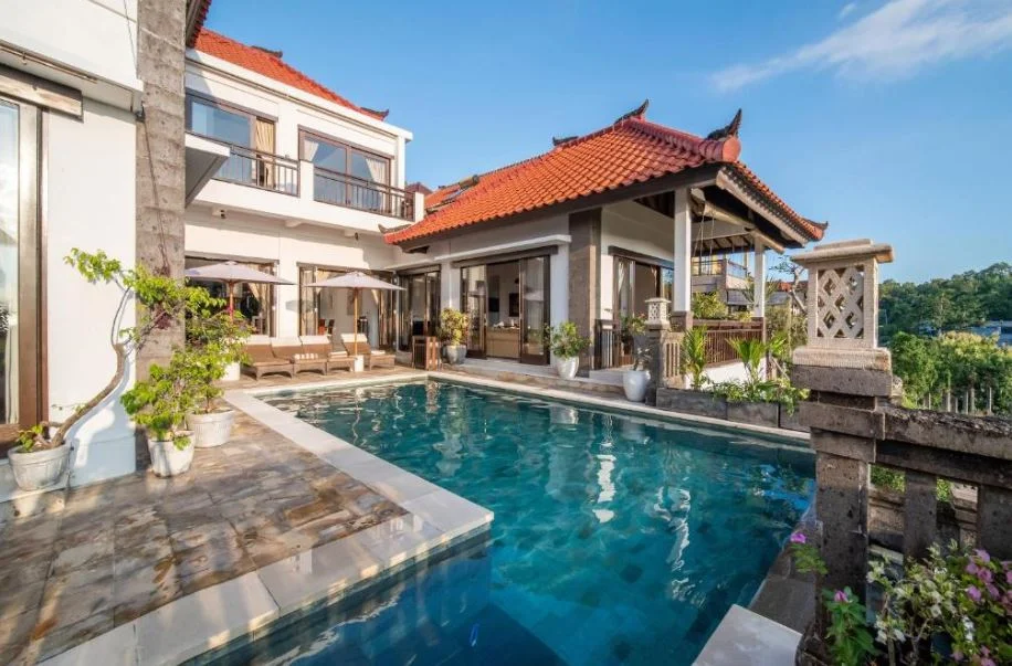 Stylish 4–5BR Family Villa with Ocean Views & Sunset Infinity Pool in Jimbaran – VI50939