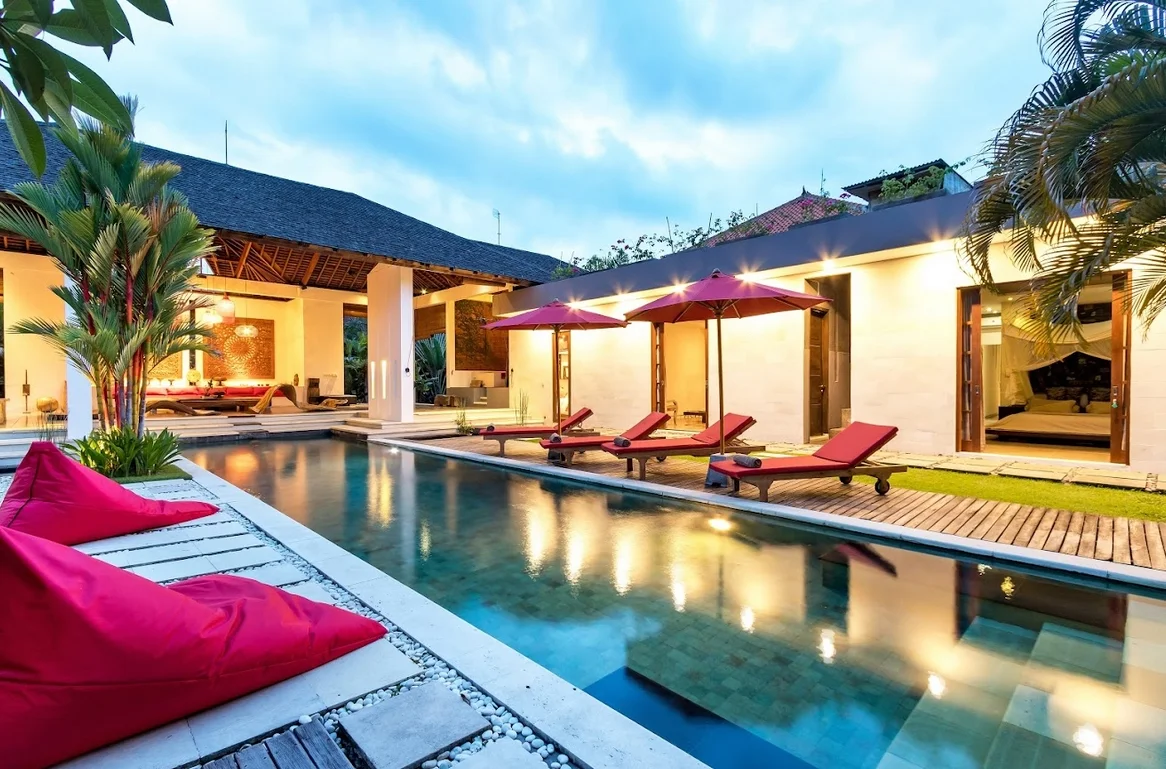 9-Bedroom Private Pool Villa Rental in Seminyak – Luxurious 9-Bedroom Estate BVI73359