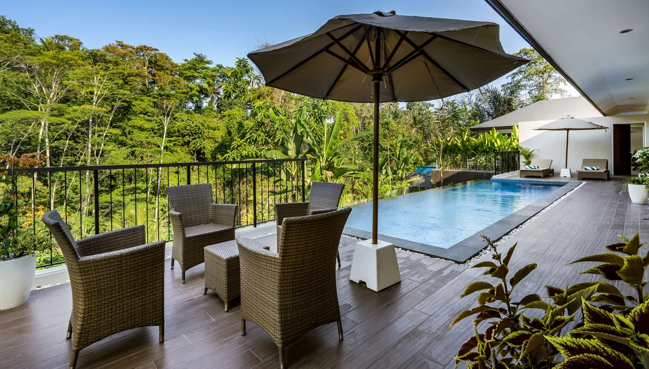 Private 2-Bedroom Villa in Ubud – Infinity Pool, Jungle View & Hillside Retreat — image 6