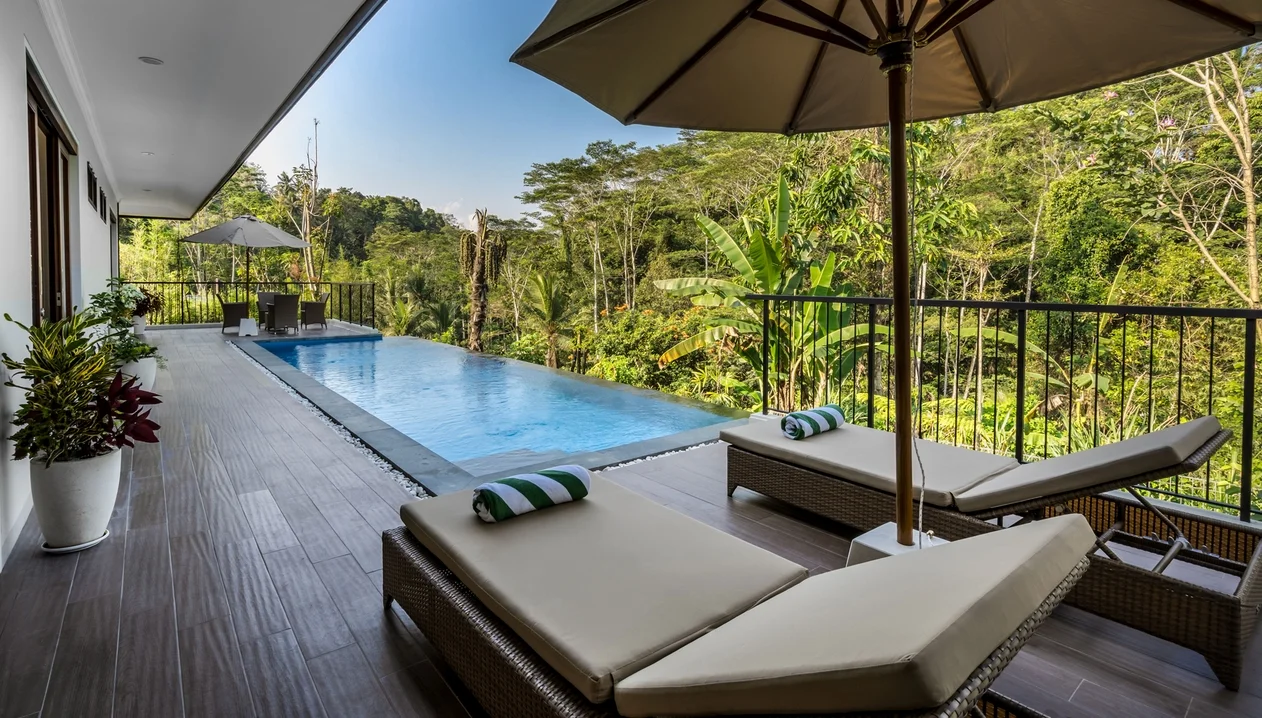 Private 2-Bedroom Villa in Ubud – Infinity Pool, Jungle View & Hillside Retreat — image 5