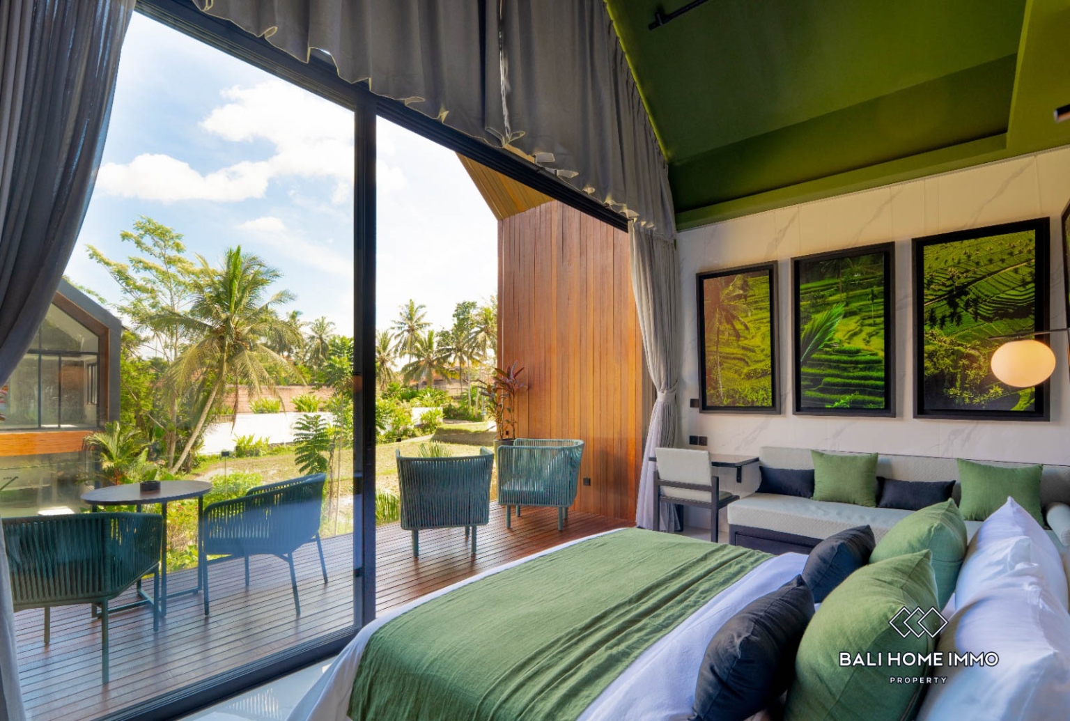 Brand New 1 Bedroom Villa with Ricefield view For Rent in Ubud — image 9