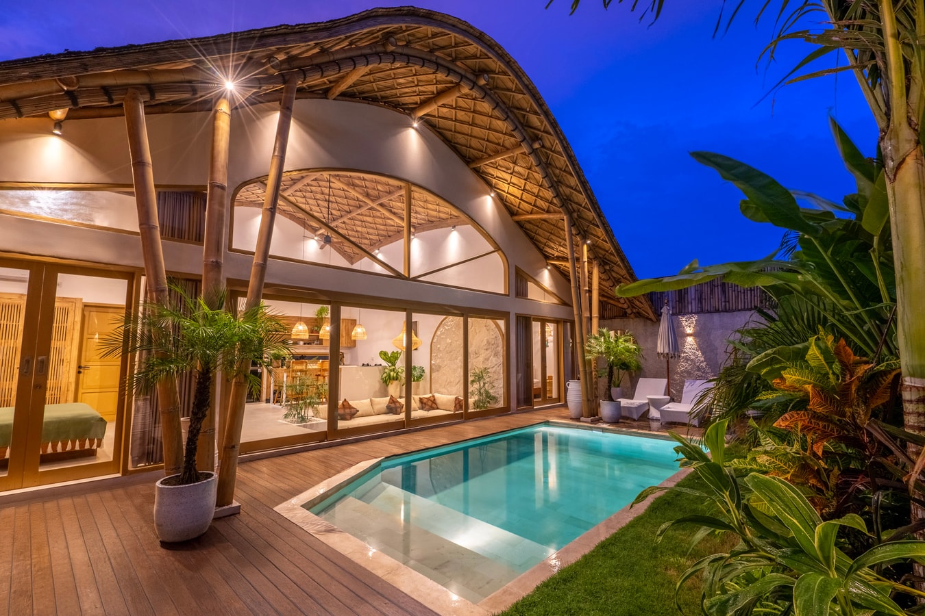 Central Canggu 2BR Tropical Bamboo Villa | Pool in Canggu, Bali
