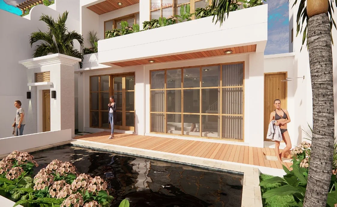 Modern 3-Storey Villa with Panoramic Views for Leasehold in Seseh, Bali