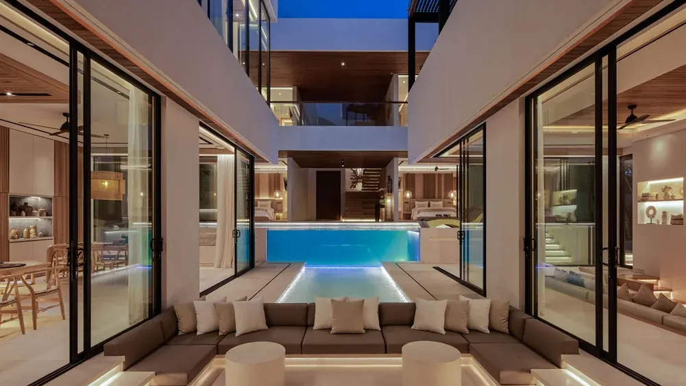 6 BR Contemporary Courtyard Villa Canggu — 6BR Villa Rental in Canggu — image 2