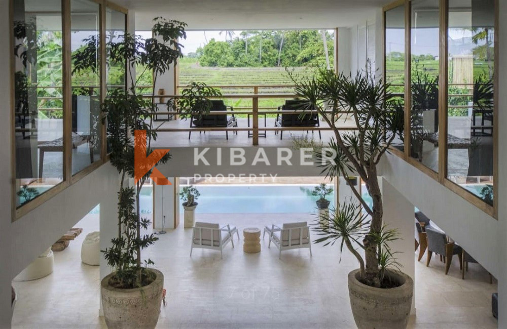 Brand New Stunning Ten Bedroom Villa with river and rice paddy view in Pererenan — image 2