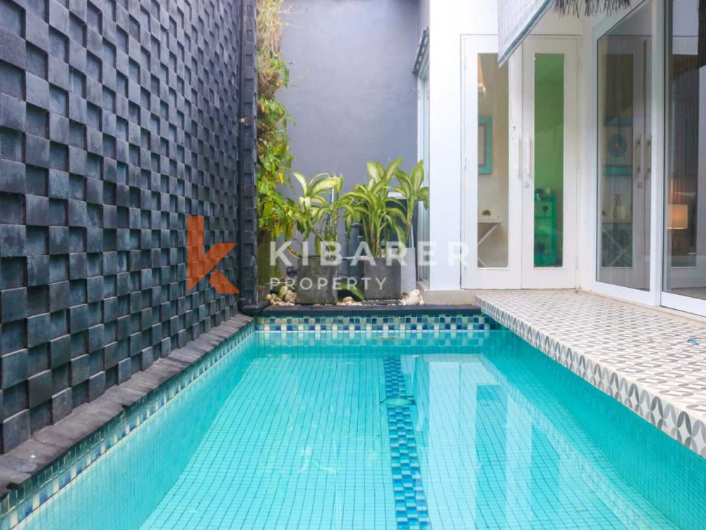 Minimalist Two Bedroom Closed Living Villa Situated in Kerobokan