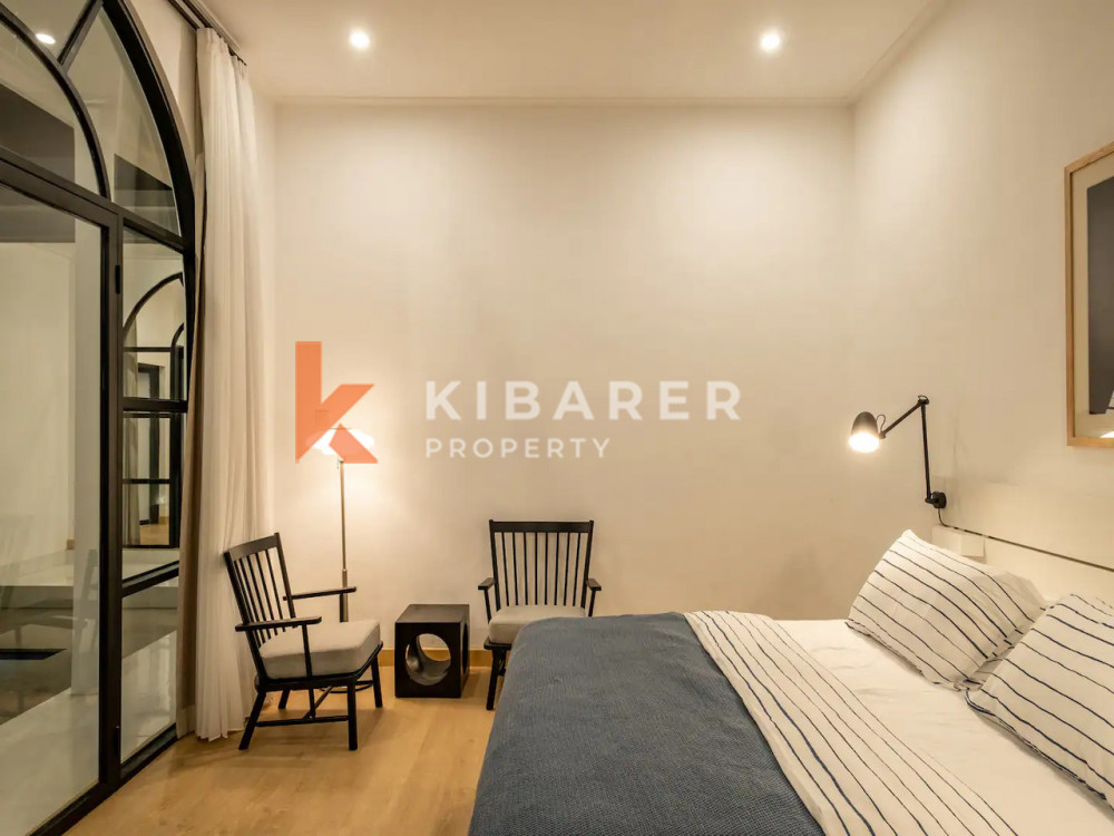 Stylish Two Bedroom Mediterranean Enclosed Living Room Villa Set in Canggu — image 9