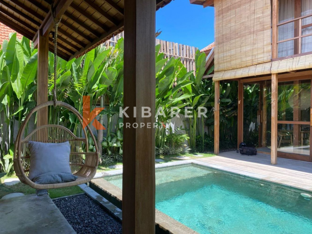 Wooden Two Bedroom Enclosed Living Villa in Cemagi