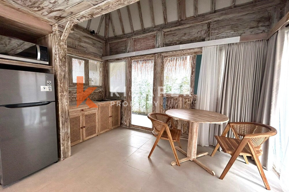 Wonderful One Bedroom Enclosed Living Wooden Villa in Pantai Lima — image 8
