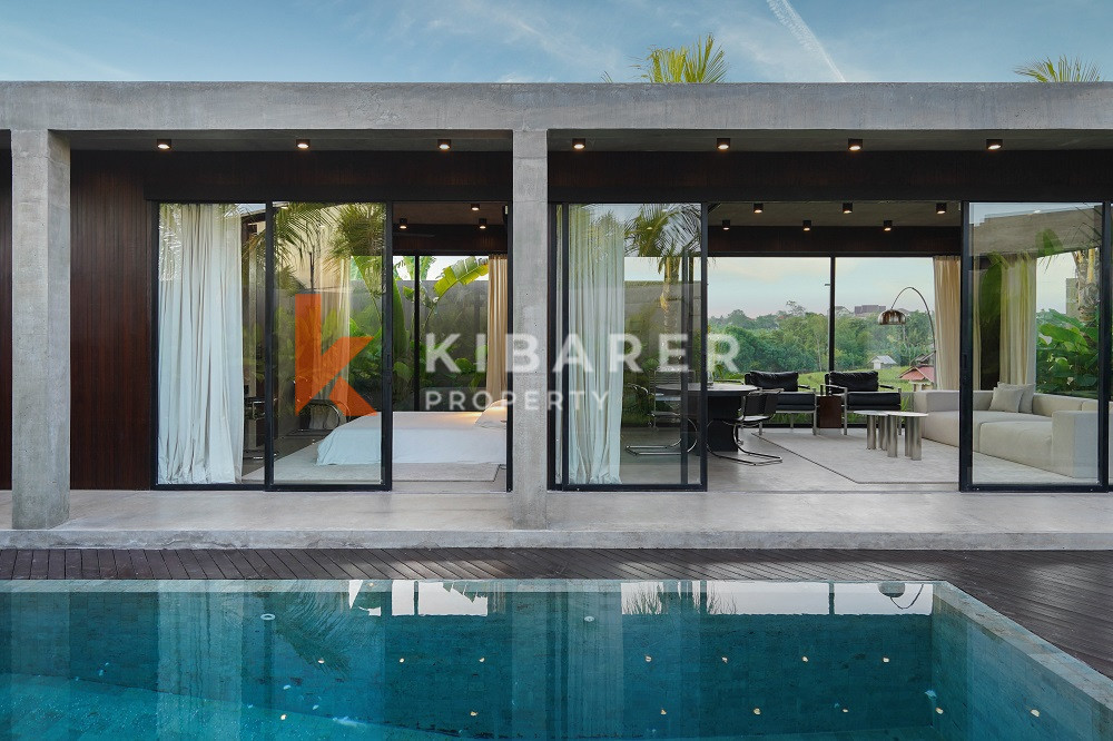 Tropical Concrete One-Bedroom Studio Enclosed Living Room Villa in Premium Area the Edge of Canggu — image 7