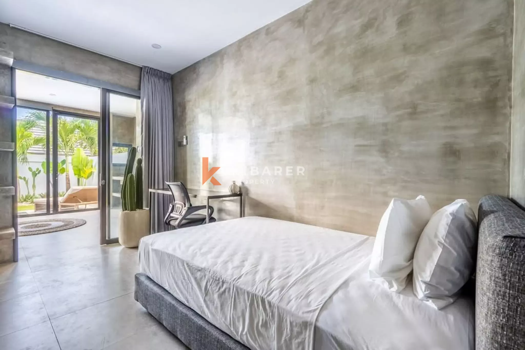 Concrete Fully Furnished Two-Bedrooms Enclosed Living Villa Situated in Pererenan Area — image 6