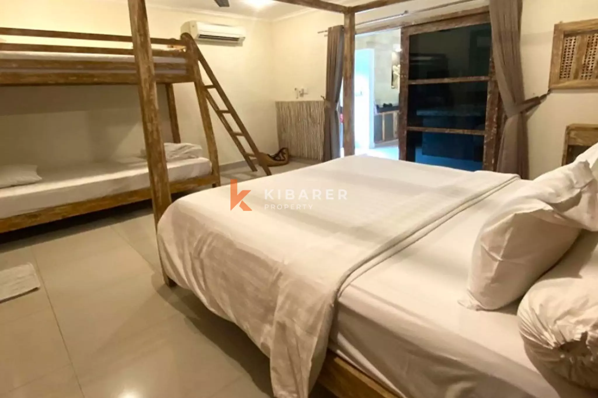 Corner Tropical Serenity Five-Bedrooms Villa in Kerobokan Area — image 12