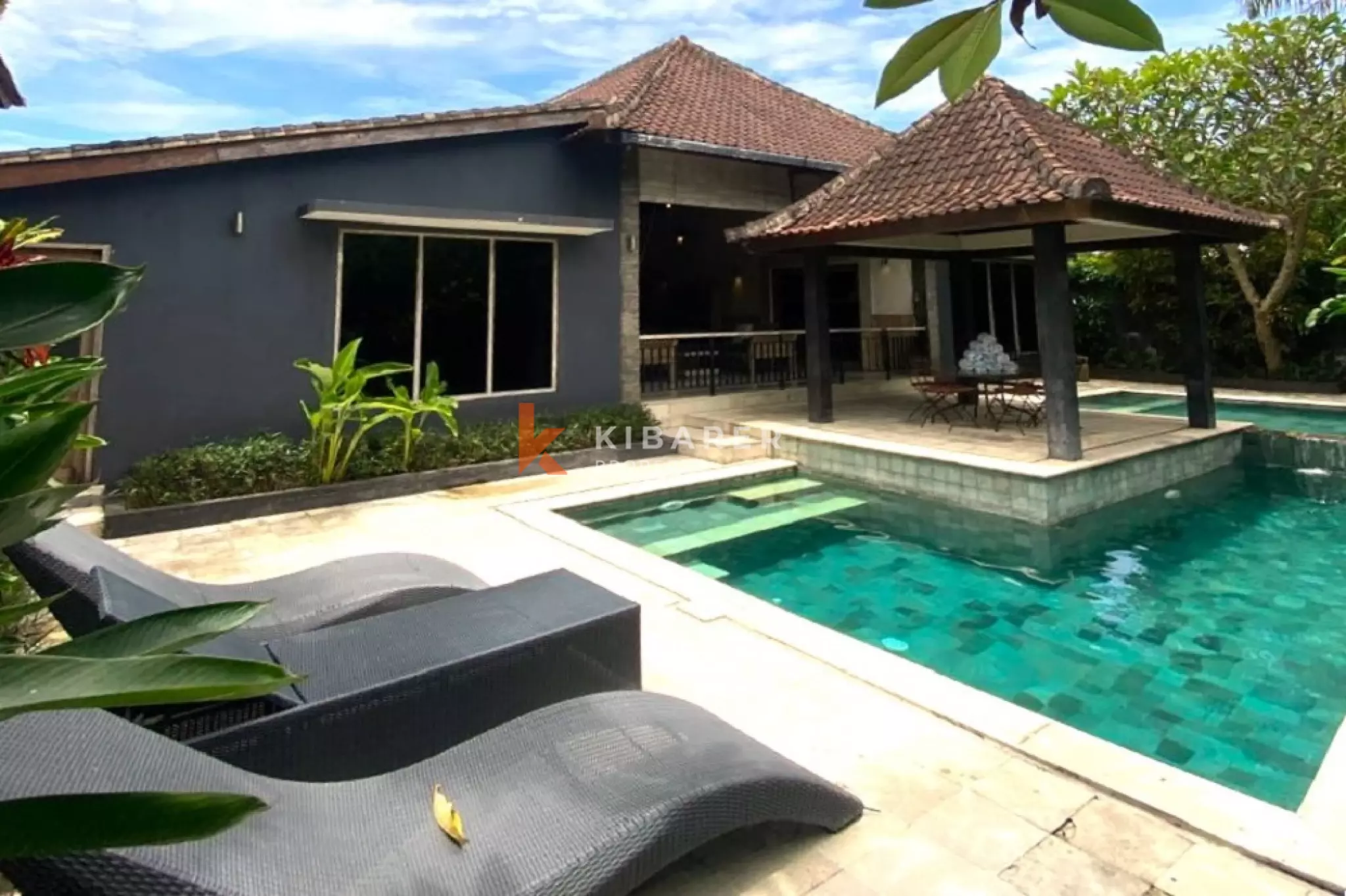 Corner Tropical Serenity Five-Bedrooms Villa in Kerobokan Area — image 1