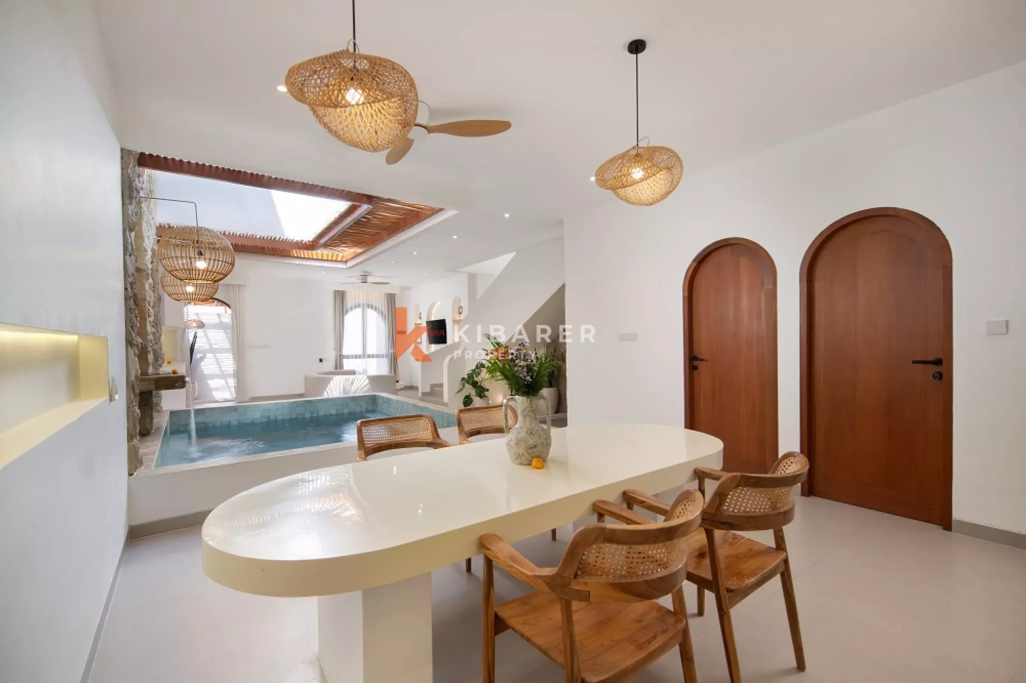 Chic Indoor Pool Two-Bedrooms Villa in Berawa — image 6